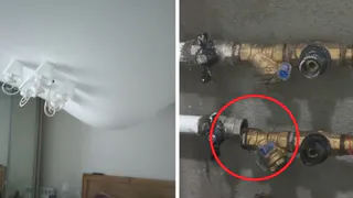 Жители дома-"Титаника" на Диктора Левитана пожаловались на новые протечки