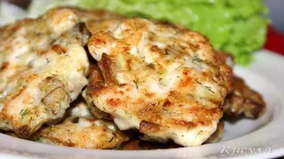 Куриные котлеты с шампиньонами - быстрый и легкий рецепт