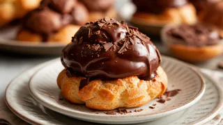 Вкус узнают, а состав нет: приготовлю для гостей на Новый год вкуснейший десерт - сливочно-шоколадные профитроли