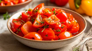 Закрываю уже вторую партию этого салата из перцев на зиму. Такой вкусный, что зимой "улетает на ура" - делюсь рецептом