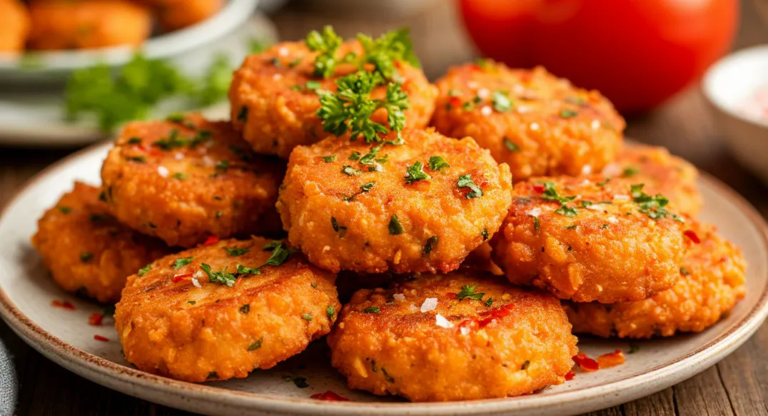 Если не хочется стоять у плиты - делаю эти мясные оладушки: вкус "бомба" - аж за ушами трещит