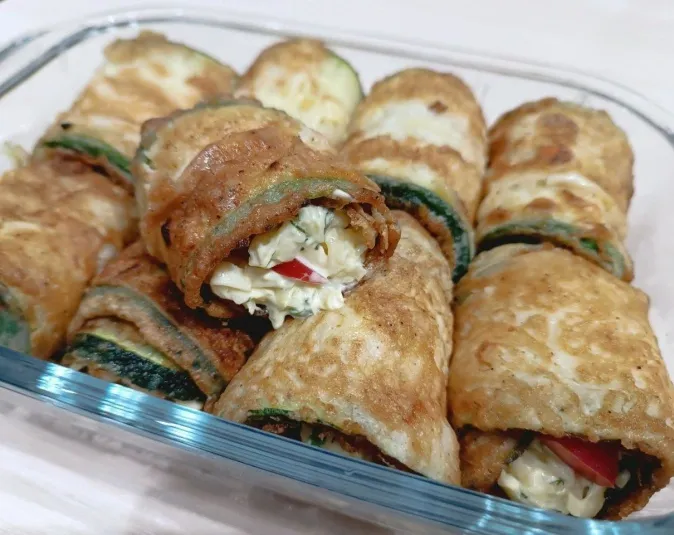 Рулетики из кабачков - подача, как в дорогом ресторане: идеальны к ужину