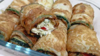 Рулетики из кабачков - подача, как в дорогом ресторане: идеальны к ужину