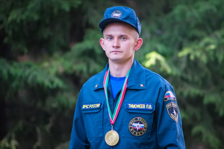 Огнеборец из Нижнекамска Павел Тимофеев стал лучшим пожарным Татарстана
