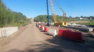 В Сасовском районе ремонтируют мост через реку Сасовку