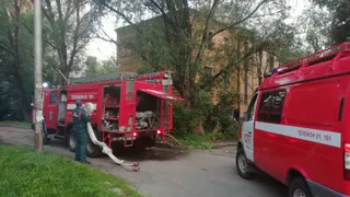 В Советском районе загорелось заброшенное здание