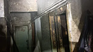 В Собинском районе при пожаре в многоквартирном доме пострадал человек