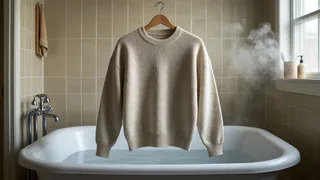 Свитер будет как новый: просто устраиваю паровую баню в квартире за 10 минут- проверенные способы вернуть прежний размер севшим вещам