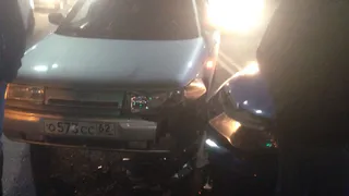 В Рязани водитель Daewoo врезался в «десятку»