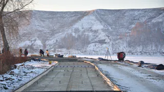 Ремонт дороги у нижнекамской дамбы