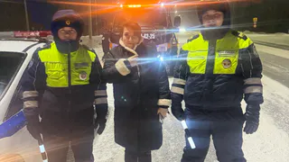 Госавтоинспекторы Татарстана помогли автоледи с неисправной машиной на трассе