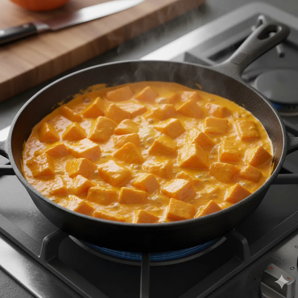 Обжариваю тыкву на сковороде до румяной корочки — и вкус как у спелого манго: больше не варю и не тушу