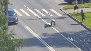 В Чебоксарах пожилой мужчина попал под машину на пешеходном переходе