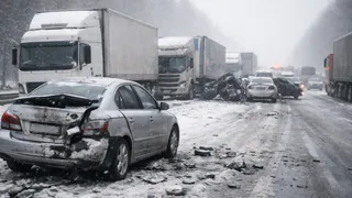 На трассе в Гороховецком районе образовались серьёзные заторы из-за массового ДТП