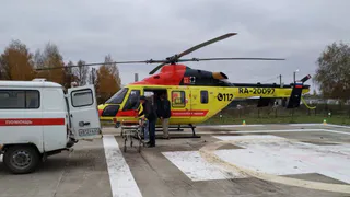 За день вертолет санитарной авиации побывал в трех районах Чувашии