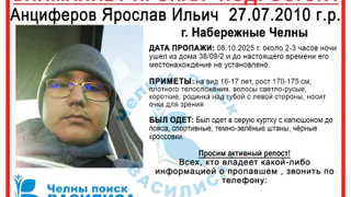 В Челнах пропал 15-летний мальчик