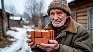 Сделал из кирпича "батарею": деревенские старожилы обогревают дома только так - жара даже в лютые морозы 