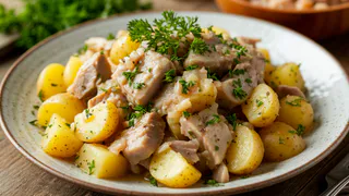 Скандинавский салат с селедкой и картошкой настолько вкусный, что «Шуба» отдыхает в сторонке. Весь секрет в особой заправке