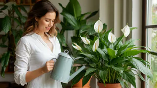 100 гр в воду - и спатифиллум на 7-ом небе от счастья: выпускает цветоносы без остановки