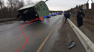 Отцепившийся прицеп Volvo покалечил семью в Коми: двое детей в тяжелом состоянии