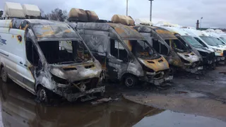 Неподалеку от Рязани сократили дорожных рабочих, а после этого случайно сгорел автопарк