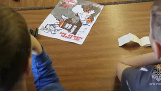 В школе Судогодского района сотрудники МЧС провели урок безопасности