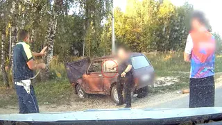 Пьяный водитель в Ковровском районе угрожал полицейским ножом после погони