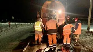 Заделали ямы: на Северной окружной провели ремонтные работы