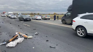 Полиция показала фото с места смертельного ДТП в Рыбновском районе