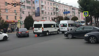 ДТП в центре Рязани - столкнулись две маршрутки