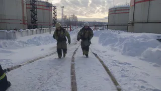 В одном из городов Коми ликвидировали последствия "взрыва" на заводе