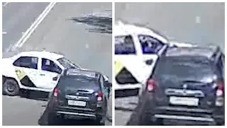 Иномарка и такси: ДТП на перекрестке Семашко и Гагарина