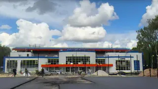 Мэрия проверила строительство новой спортплощадки около "Поляриса"