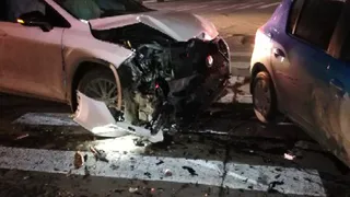 На перекрёстке улицы Свободы и Маяковского столкнулись три автомобиля