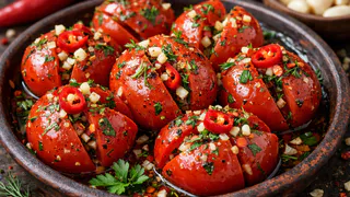 Готовлю помидоры по-новому: простая огненная закуска, которая каждый раз удивляет гостей