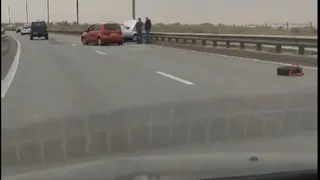 "Одиннадцатая" смялась в гармошку: на Северной окружной столкнулись Nissan Note и ВАЗ-2111