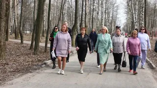 Сорокина встретилась с подрядчиком благоустройства парка Гагарина