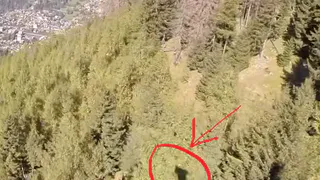 Бейсджампер снял на видео свой неудачный прыжок с горы в Альпах