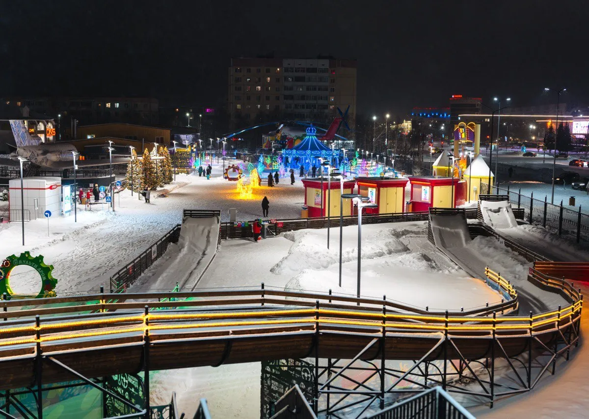 Усинск подарит детям бесплатные катания на горках в новогодние каникулы
