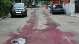 В Рязани по всему городу льются нечистоты из мусоровозов