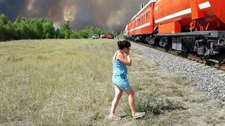 Ещё один пожар под Рязанью: горит лес на границе Рязанской области и Мордовии