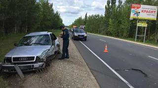 На трассе в Рязанской области столкнулись ауди и фольксваген: пострадали 6 человек