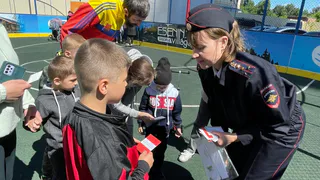 Во дворе ЖК «Гранд Комфорт» прошел праздник «Детская безопасность на дорогах»