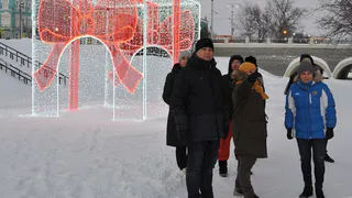 Осмотр иллюминации: Елена Сорокина оценила убранство Рязани и уборку снега