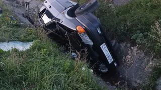 В Канашском округе легковушка улетела в кювет и перевернулась: 11-летний пассажир получил травмы