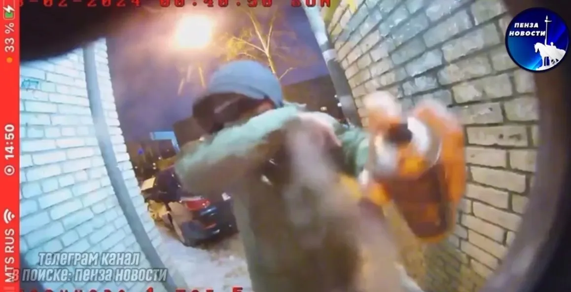 В Пензе мужчина забрызгал краской камеры домофонов у дома на улице Глазунова