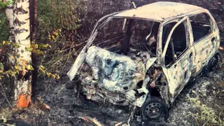 Дэу "Матиз" сгорел вместе с водителем по дороге из Касимова в Москву