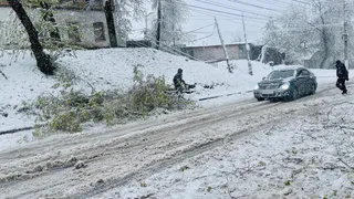 56 населённых пунктов Александровского района остались без света из-за снегопада