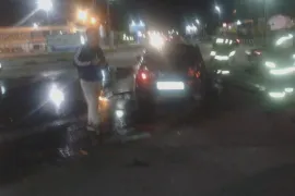 На Солотчинском шоссе столкнулись три автомобиля