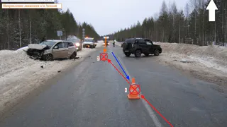 В аварии с тремя машинами в Коми пострадали четыре человека